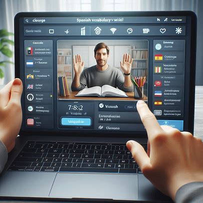 online course interface